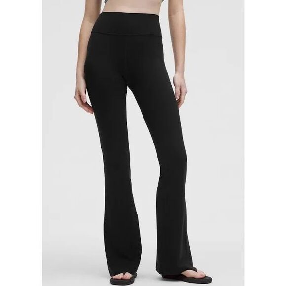 lululemon athletica Pants - Lululemon Black Groove Flare Yoga Pants 8